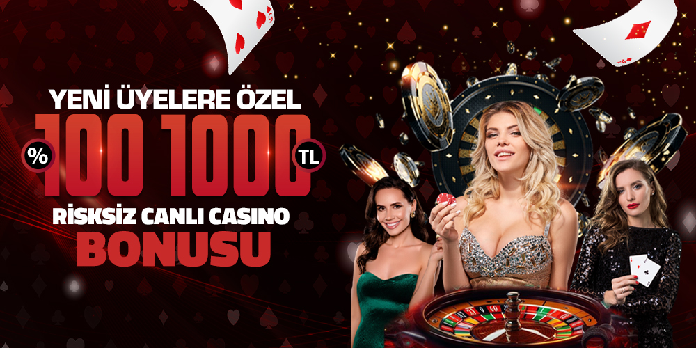 Risksiz Canlı Casino Bonusu %100